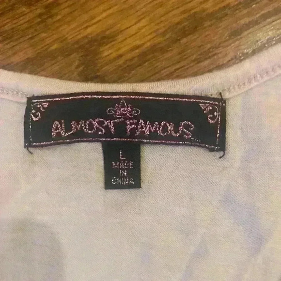 Rose Gold Italian Gold Sequin Tank Racer Back Size L - Picture 5 of 11